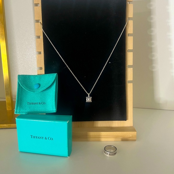 Tiffany & Co. Jewelry - 🔥🔥 Tiffany & Co Silver Atlas Cube Necklace and ring